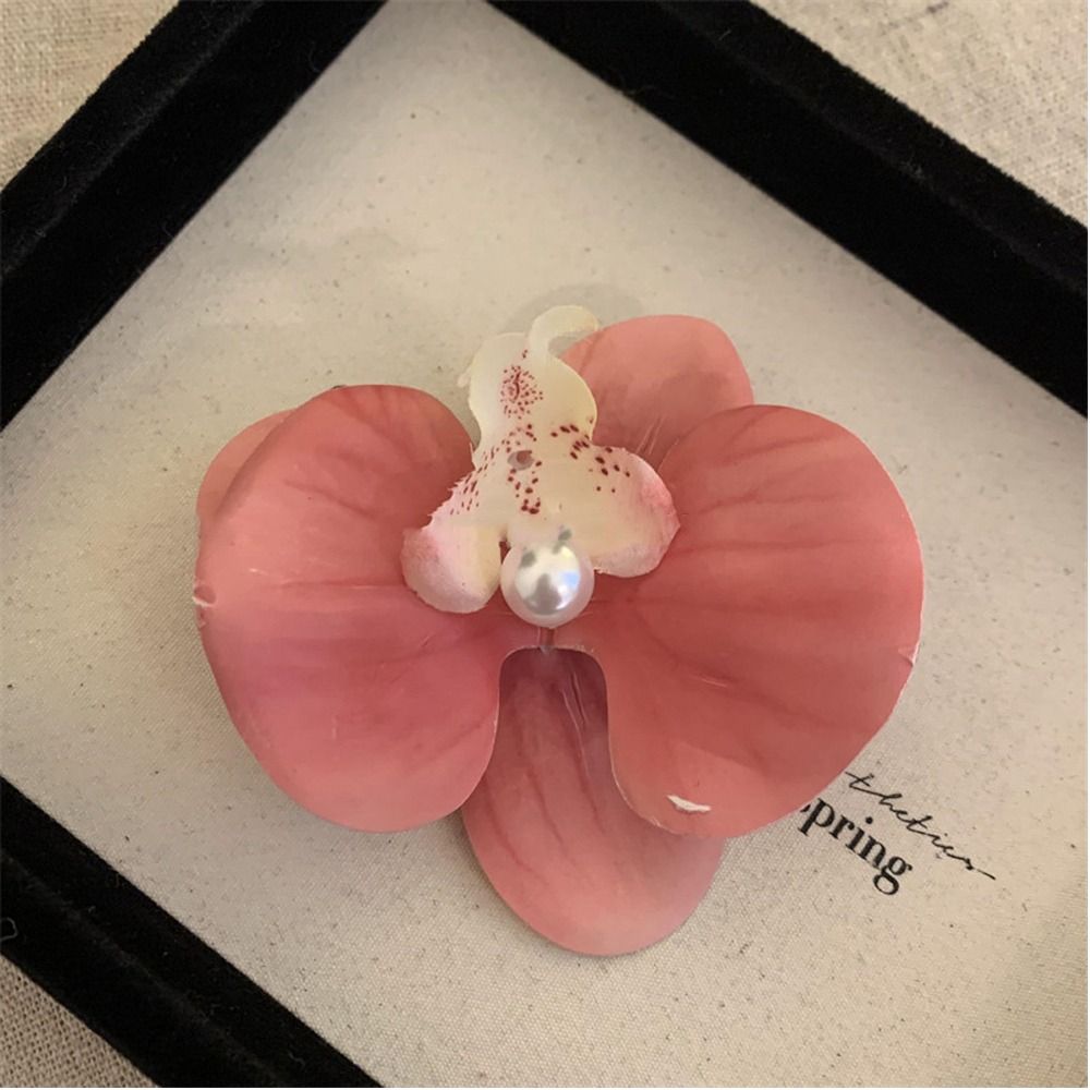 Women Accessories Description - Colorful Chic Hair Grip Handmade Orchid