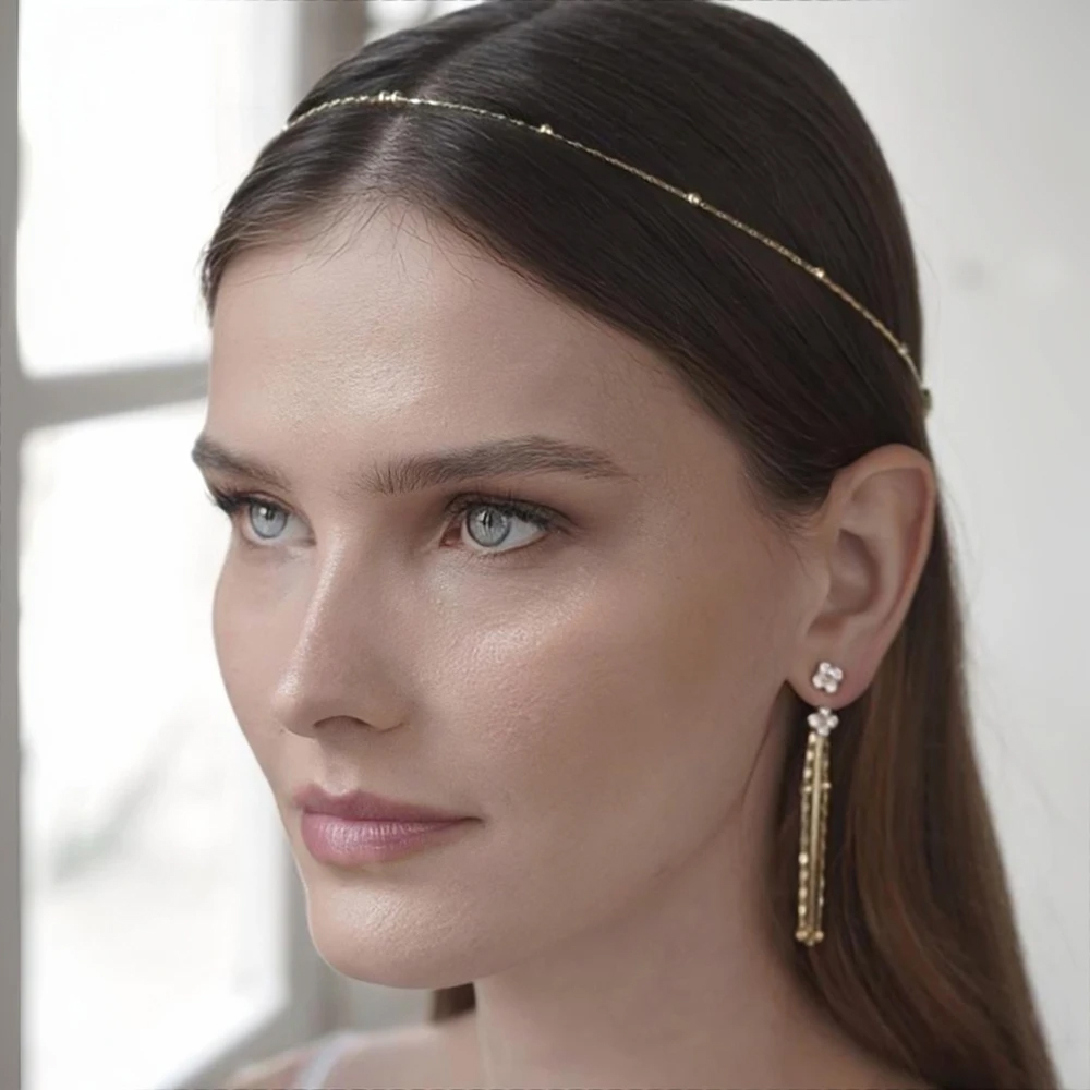 Charm Rhinestone V Hair Chain  - огляд і ціна Women Accessories India