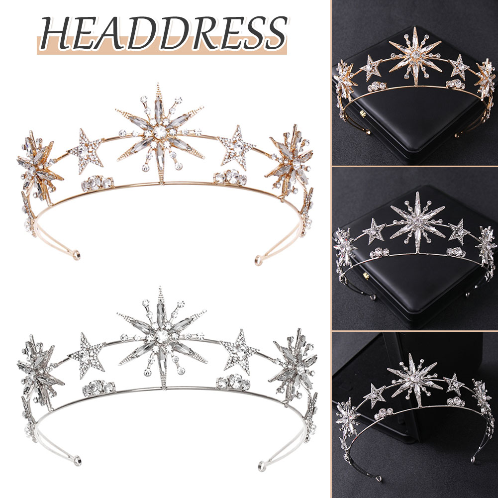 Star Shapedcrown Sparkling Rhi - огляд і ціна Women'S Hair Accessories Wedding