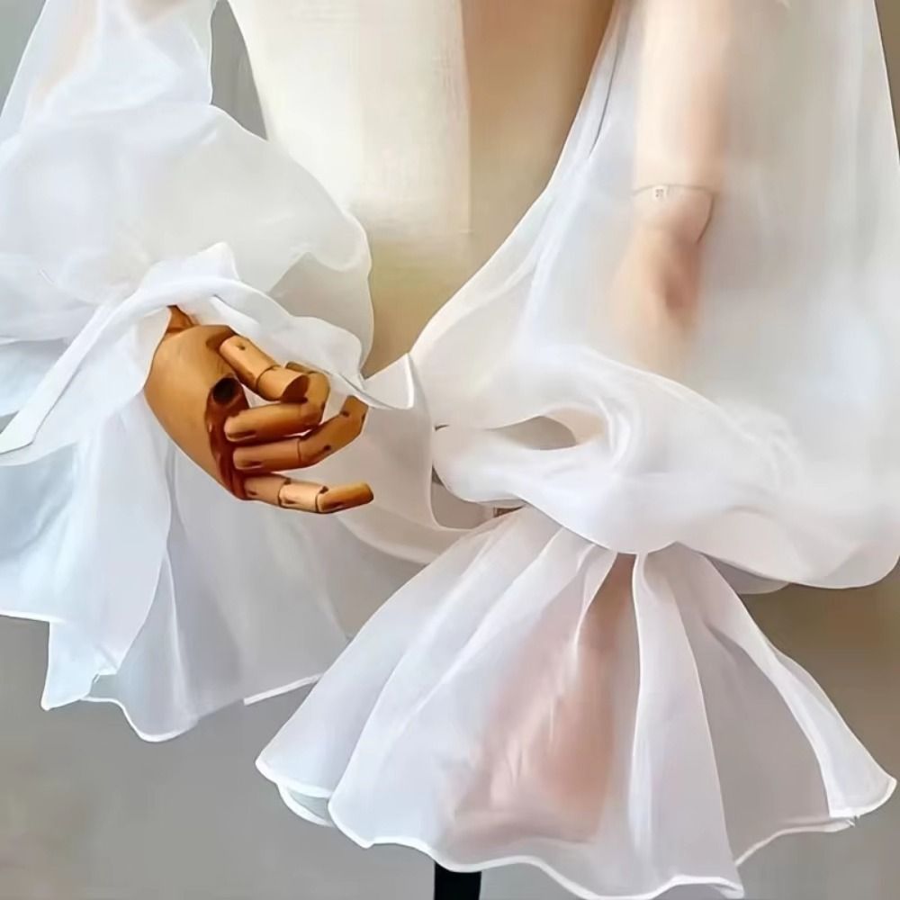 Puffy Bridal Sleeves Long Slee - огляд і ціна Women'S Accessories For Neck