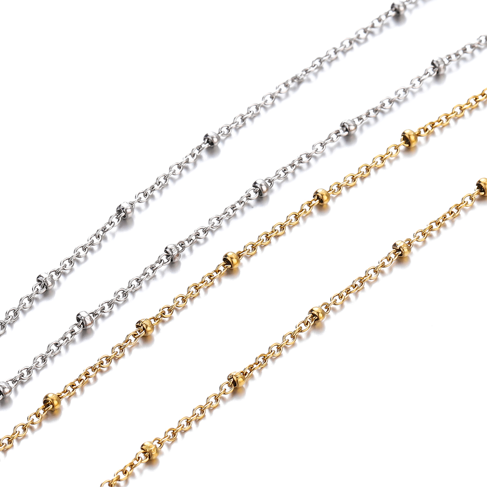 No Fade 2Meters Stainless Stee - огляд і ціна Beaded Anklet Chain