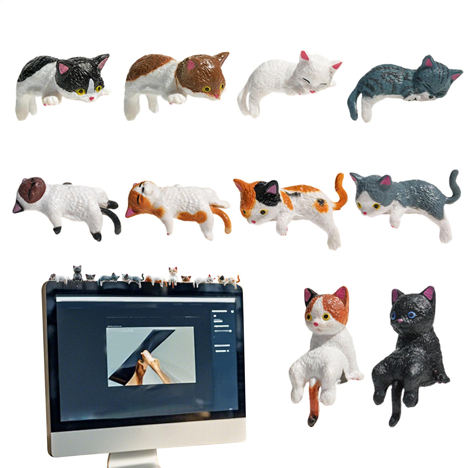10pcs Cute Mini Cat Ornament C - огляд і ціна Women Accessories India