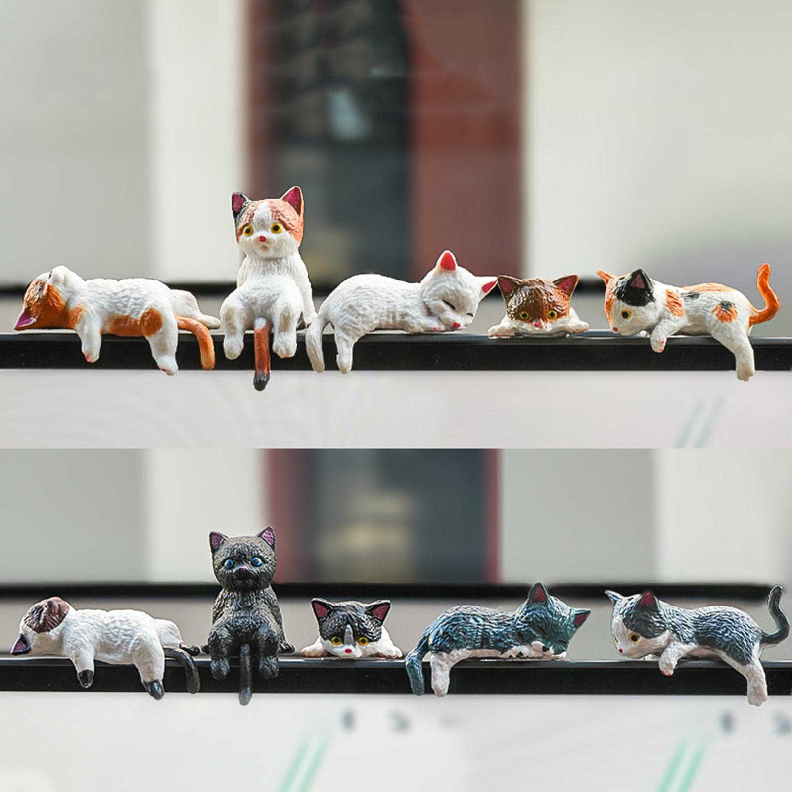 10pcs Cute Mini Cat Ornament C - огляд і ціна Women Accessories India