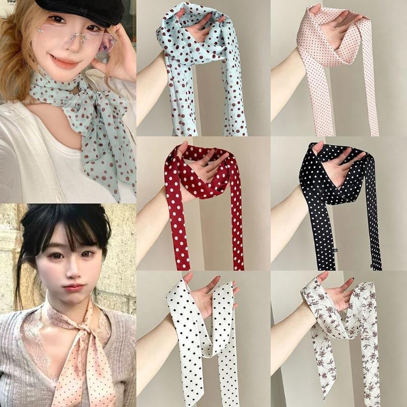 Polka Dot Floral Print Silk Sc - огляд і ціна Women'S Accessories For Neck