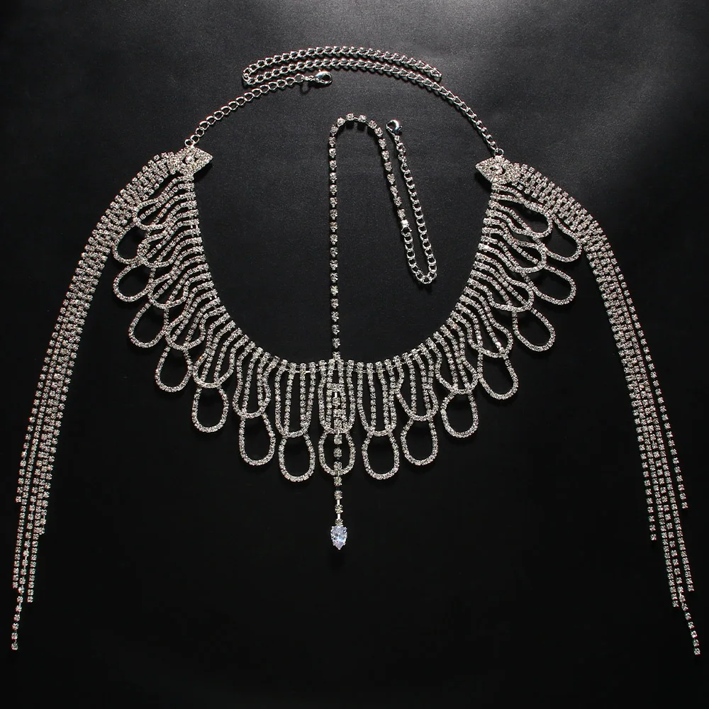 Multilayer Rhinestone Fringe H - огляд і ціна Women Accessories India