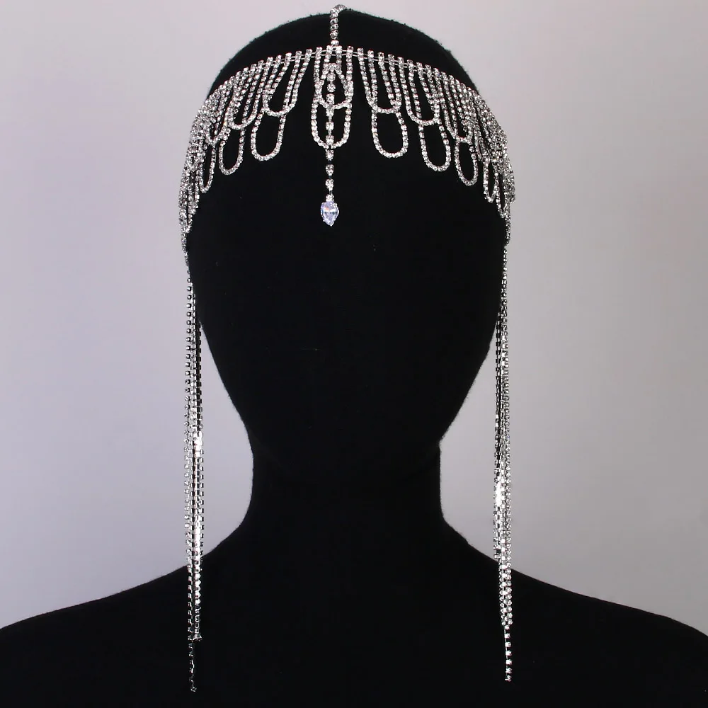 Multilayer Rhinestone Fringe H - огляд і ціна Women Accessories India