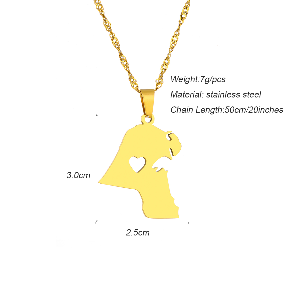 Stainless Steel Kuwait Map Fla - огляд і ціна Women Accessories Kuwait