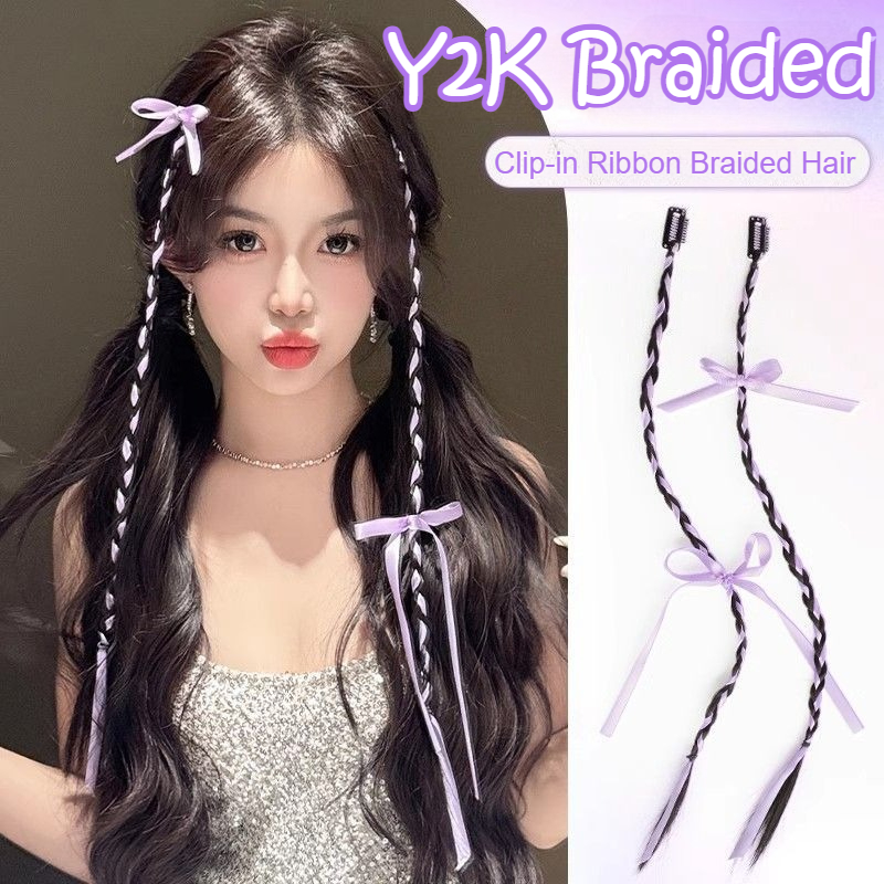 2/4PCS Ribbon Bow Boxing Braid - огляд і ціна Women'S Y2K Accessories