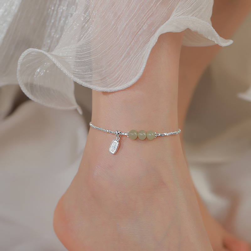 925 Sterling Silver Anklet Gre - огляд і ціна Beaded Anklet Chain