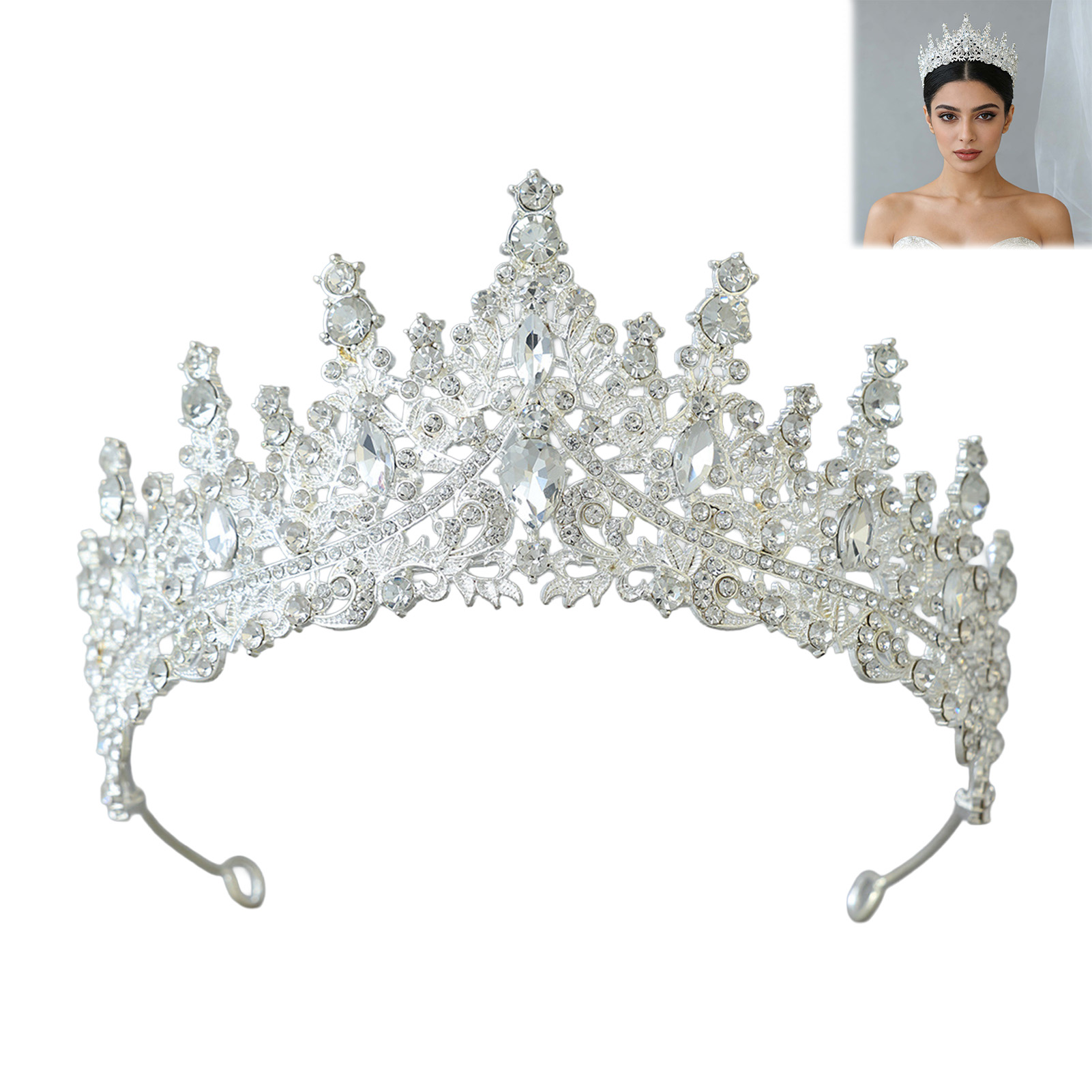 Bridal Headpiece Sparkling Rhi - огляд і ціна Women'S Hair Accessories Wedding