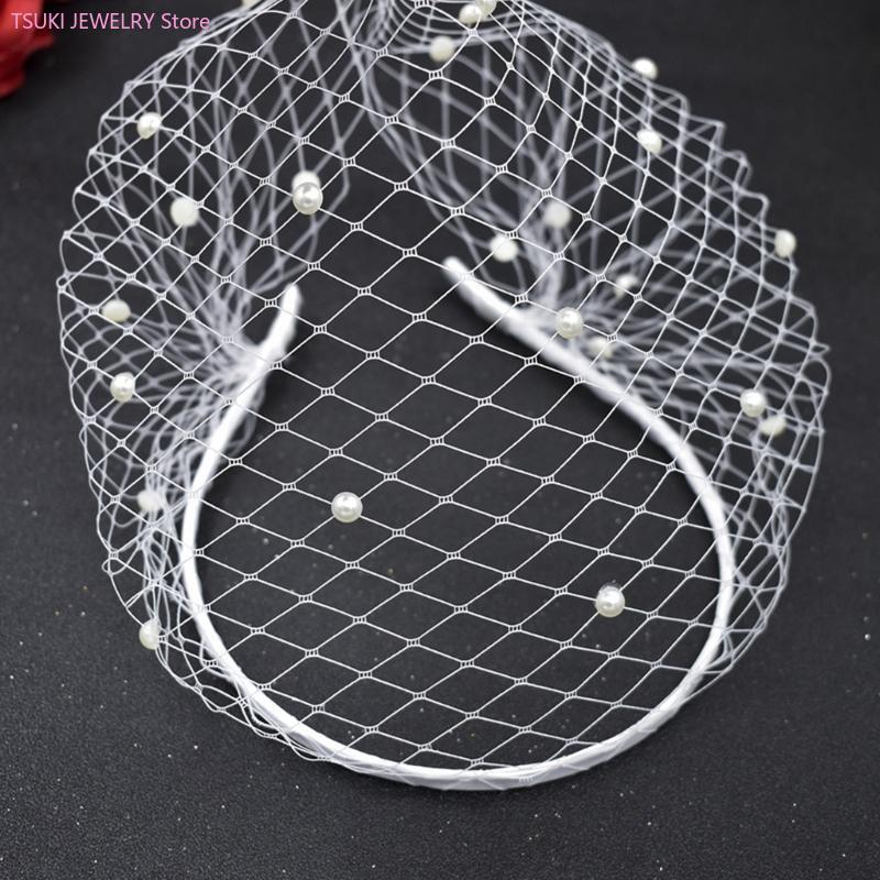 62KE Mesh Forehead Pearl Veil  - огляд і ціна Women Accessories Description